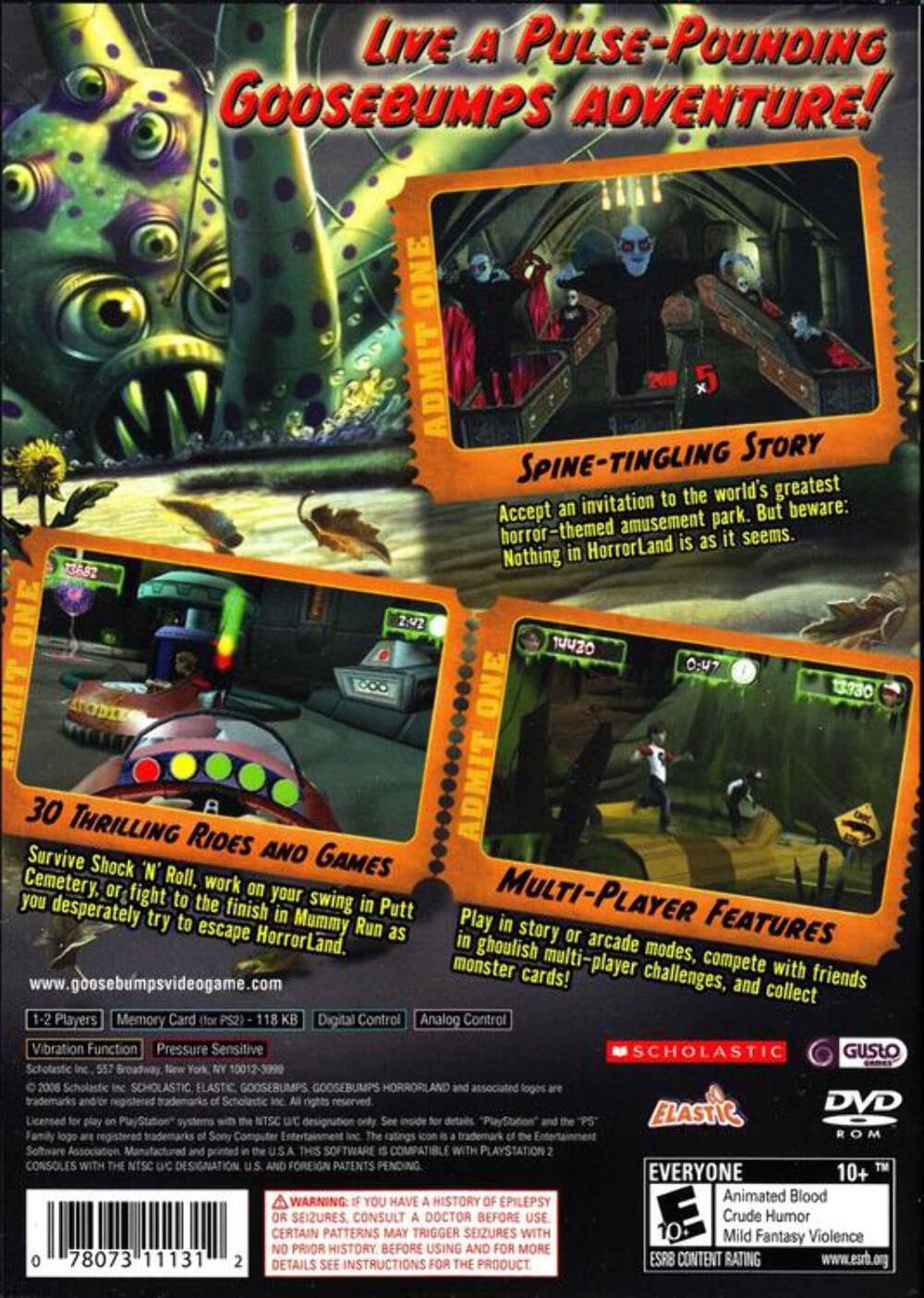 Goosebumps HorrorLand - PlayStation 2