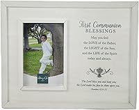 Vista 1 de Abbey & CA Gift - Marco de bendiciones para la primera comunión con caballete y colgador