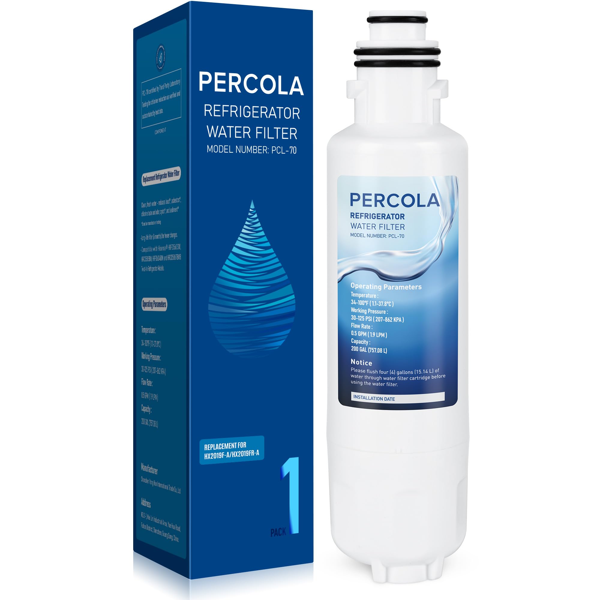 Amazon.com: PERCOLA HX2019FR-A/HX2019F-A/K2100988 Water Filter