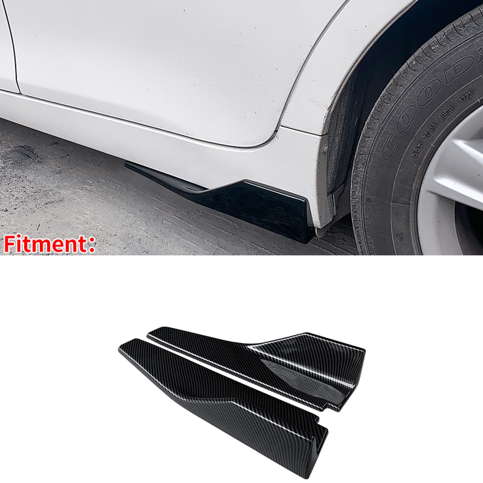 pour Toyota Reiz Mark X 2010 2011-2019, Kit d'ABS de Bande décorative d'accessoires de Garniture d'enveloppe de lèvre de Pare-Chocs d'extension de Jupe latérale de Voiture