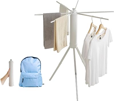 JOOM Clothes Drying Rack Portable Foldable - Drying Rack Clothing Space Saving,Collapsible Drying Rack for Laundry,Travel,Indoor,Outdoor. Folding Clothing Rack Home and Travell Small Rack