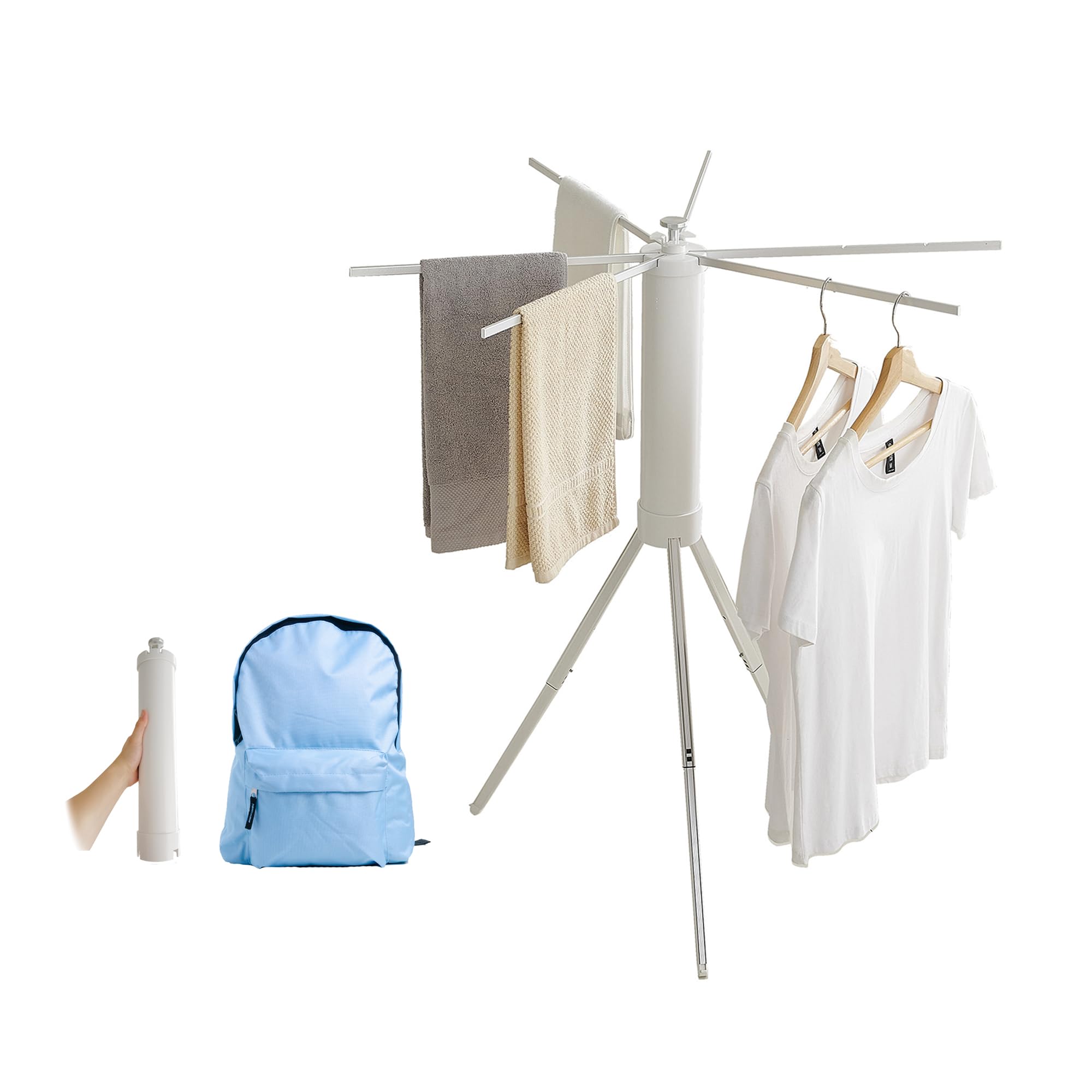 JOOM Tripod Clothes Drying Rack, Garment Rack Portable and Foldable Space Saving Laundry Drying Rack - Drying Rack Clothing — image 1