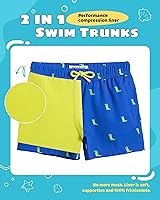 Vista 132 de maamgic Traje de baño para niños con forro de compresión elástico para niño Yema de Huevo Coco