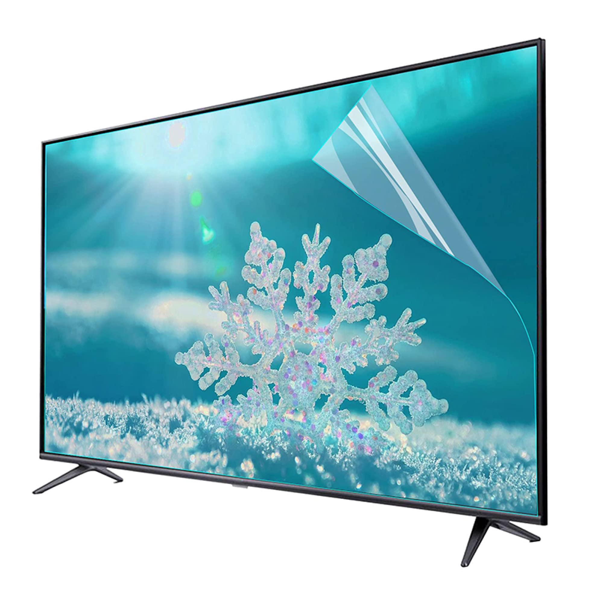 Protecteur d'écran à lumière bleue pour 32-75 pouces antireflet/anti-rayures/protection UV/filtre de film ultra-clair, soulage la fatigue oculaire, pour Smart TV 4K LED LG/clear / 55 Inches1221x689