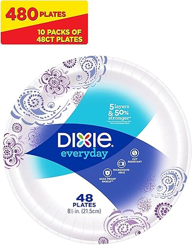 Miniatura 2 de Dixie Platos de papel para uso diario 85in HPC-71890 Paquete de 10 Azul 1 1
