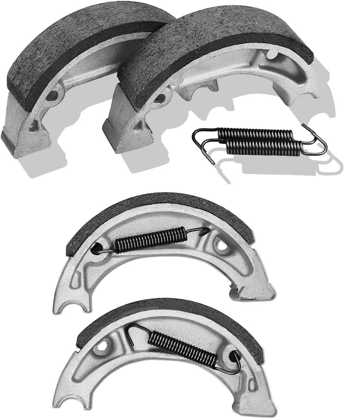 Front & Rear Brake Shoes for Honda CRF100F CRF70F CRF80F 2004-2011 XR100 XR80 1985-2003 CR60 CR80 1983-1985 XR70 1997-2003