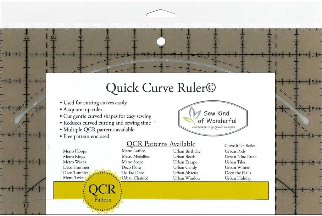 Sew Kind Of Wonderful Quick Curve Ruler, Acrylic, Original Version