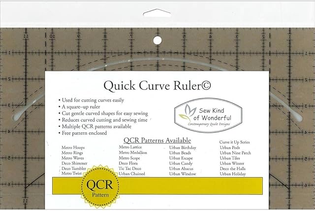 Sew Kind of Wonderful Quick Curve Ruler, Acrylic, Original Version