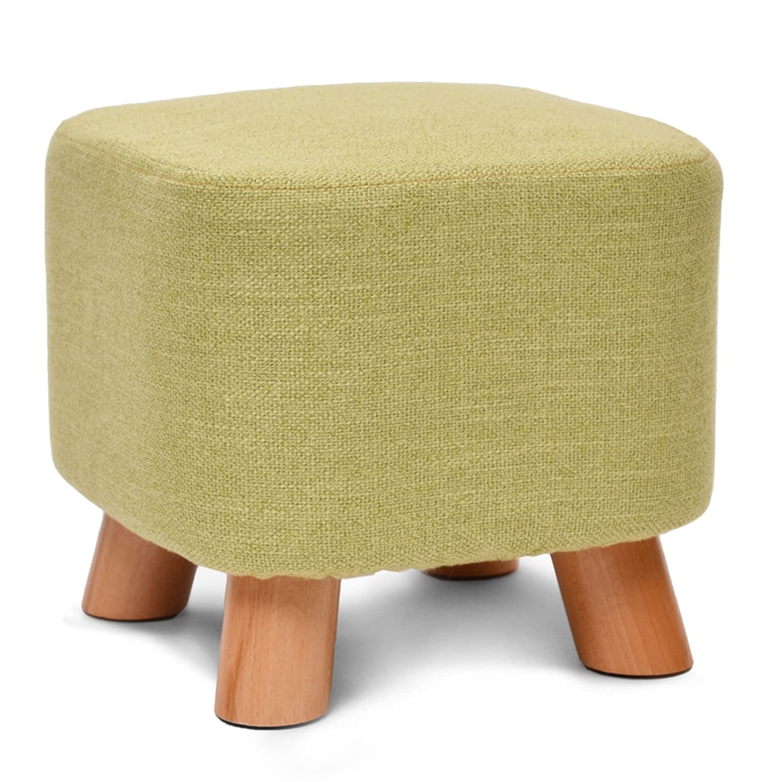 Taburete de cubo con simplicidad moderna y estructura robusta de madera maciza