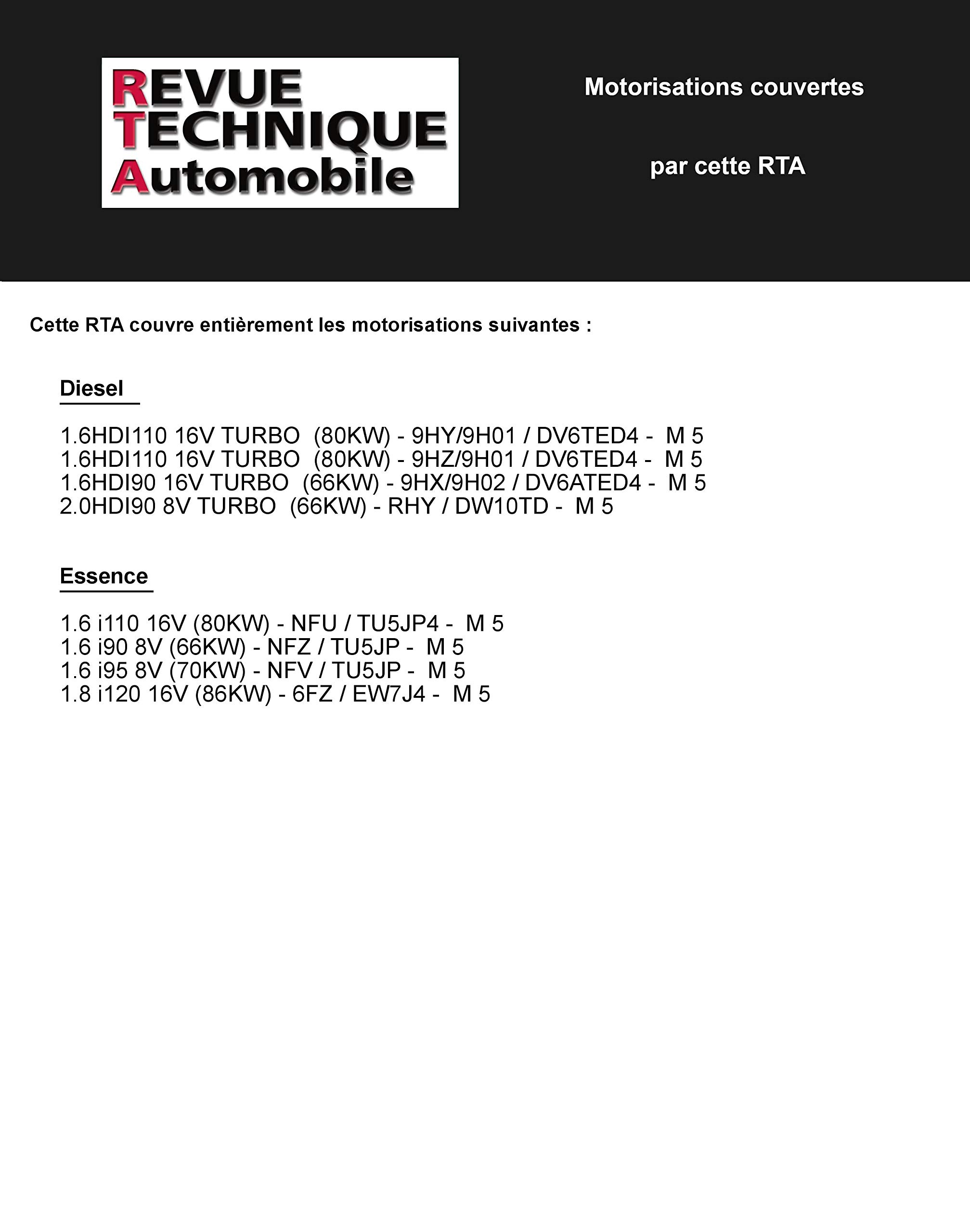 E.T.A.I - Revue Technique Automobile 105 - CITROEN XSARA PICASSO - 1999 à 2010