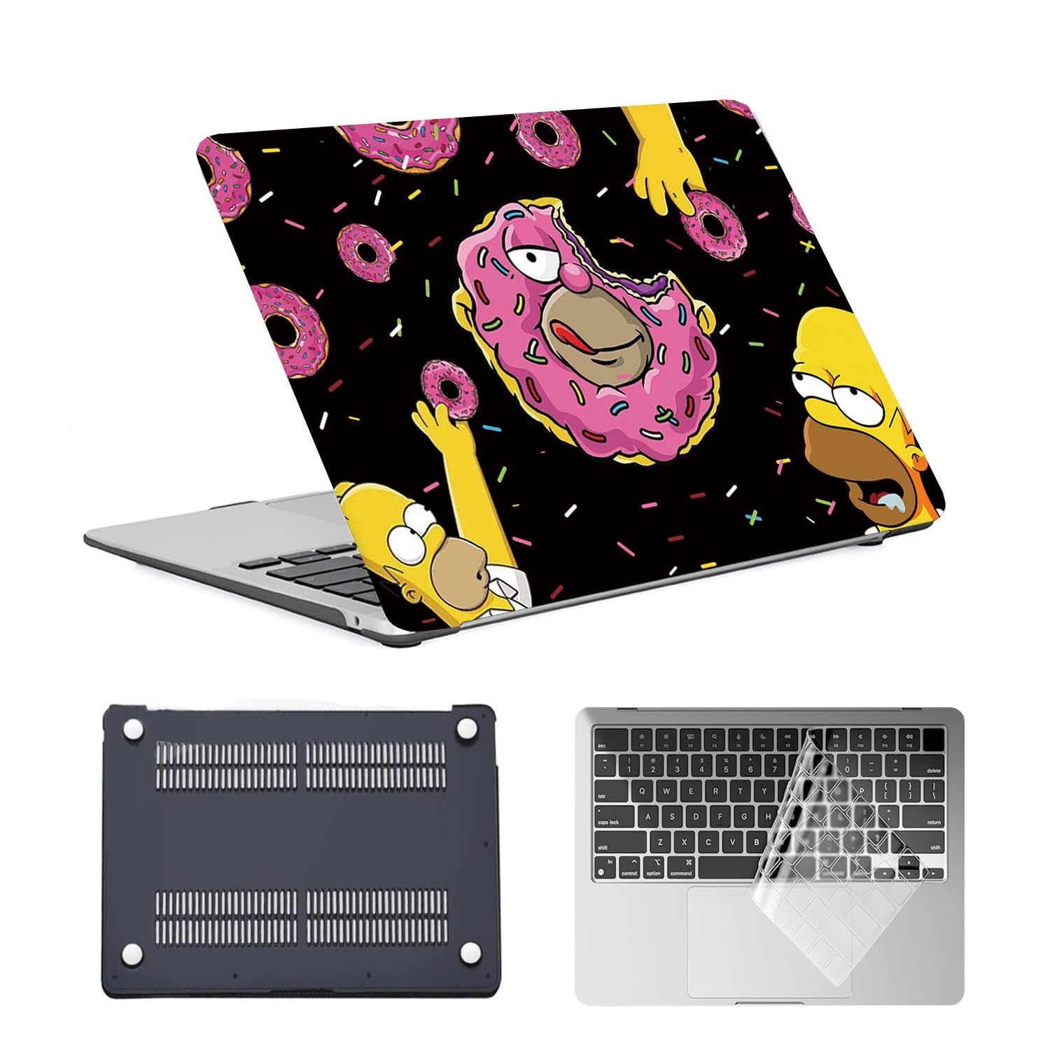 Funda MacBook Pro 15 rígida con protector teclado y diseño de pato 8