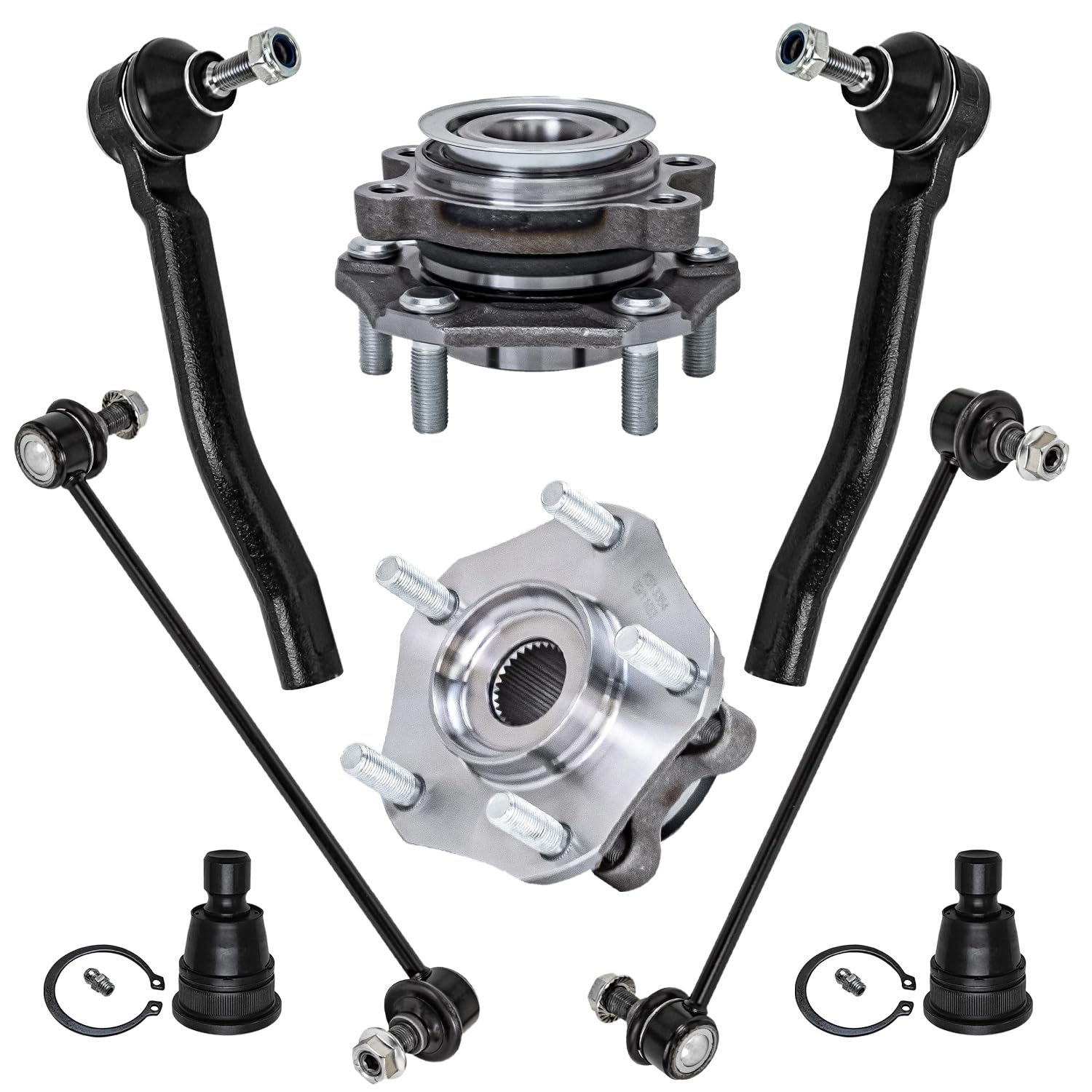 Detroit Axle - Front Wheel Bearing Hubs Kit for 15-18 Chevy City Express