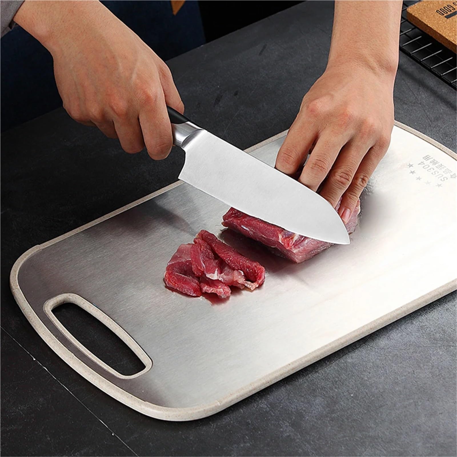 Tagliere in acciaio inox Asse for frutta in acciaio 304 for alimenti