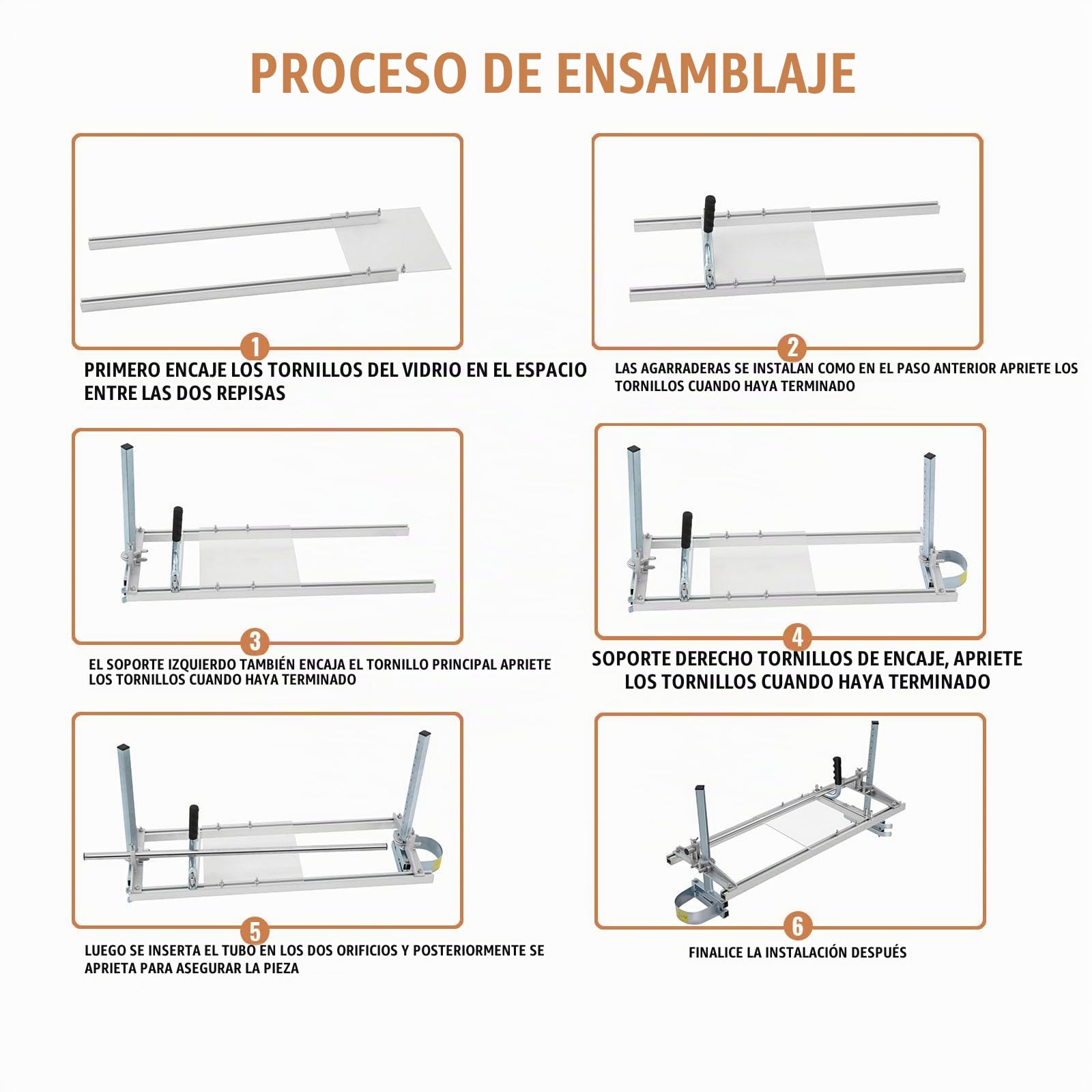 Aserradero Portátil 350-920 mm (14-36") - Corte Preciso 5-300 mm, Barra Guía Acero Galvanizado de Motosierra Portátil de Acero de Aluminio Chainsaw Mill para Construcción y Carpintería