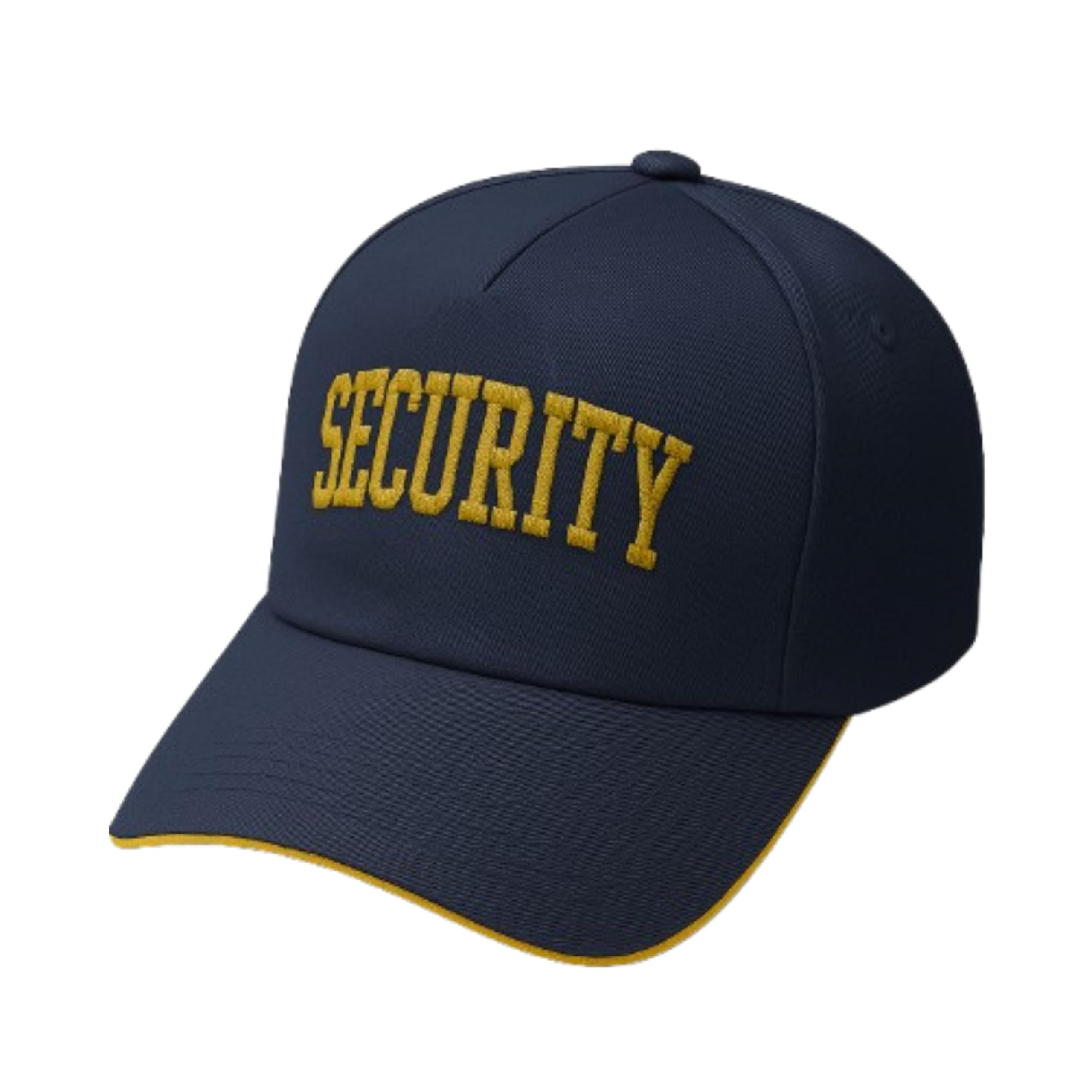 Security Gaurd Embroidered Uniform Cap, Black with Gold Text,Security Gaurd Uniform Assesories,Unisex,Event-image-42