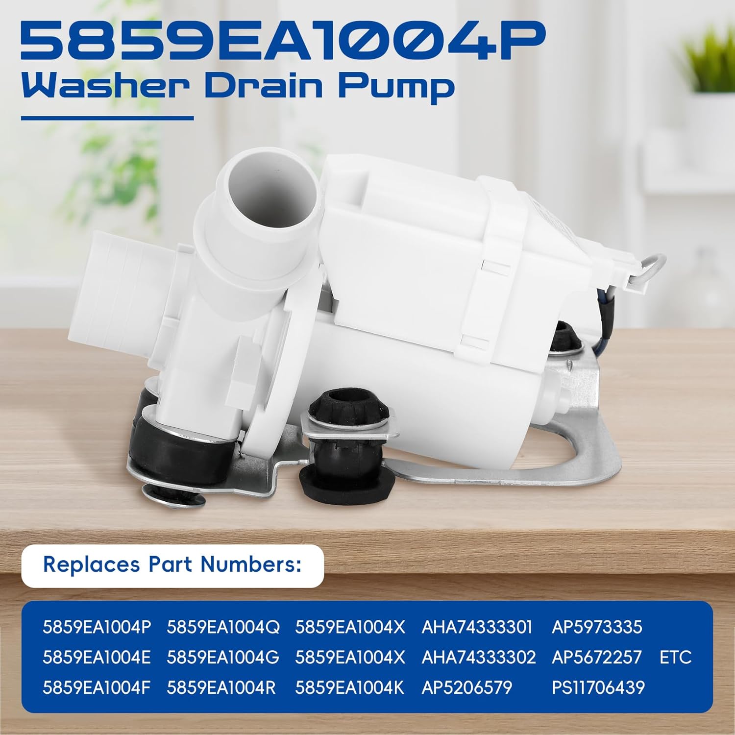 5859EA1004P Washer Drain Pump Assembly,5859EA1004P Washer Drain Pump Motor Compatible with lg Washing Machine, 5859EA1004F 5859EA1004P 5859EA1004E 5859EA1004G Washer Drain Pump