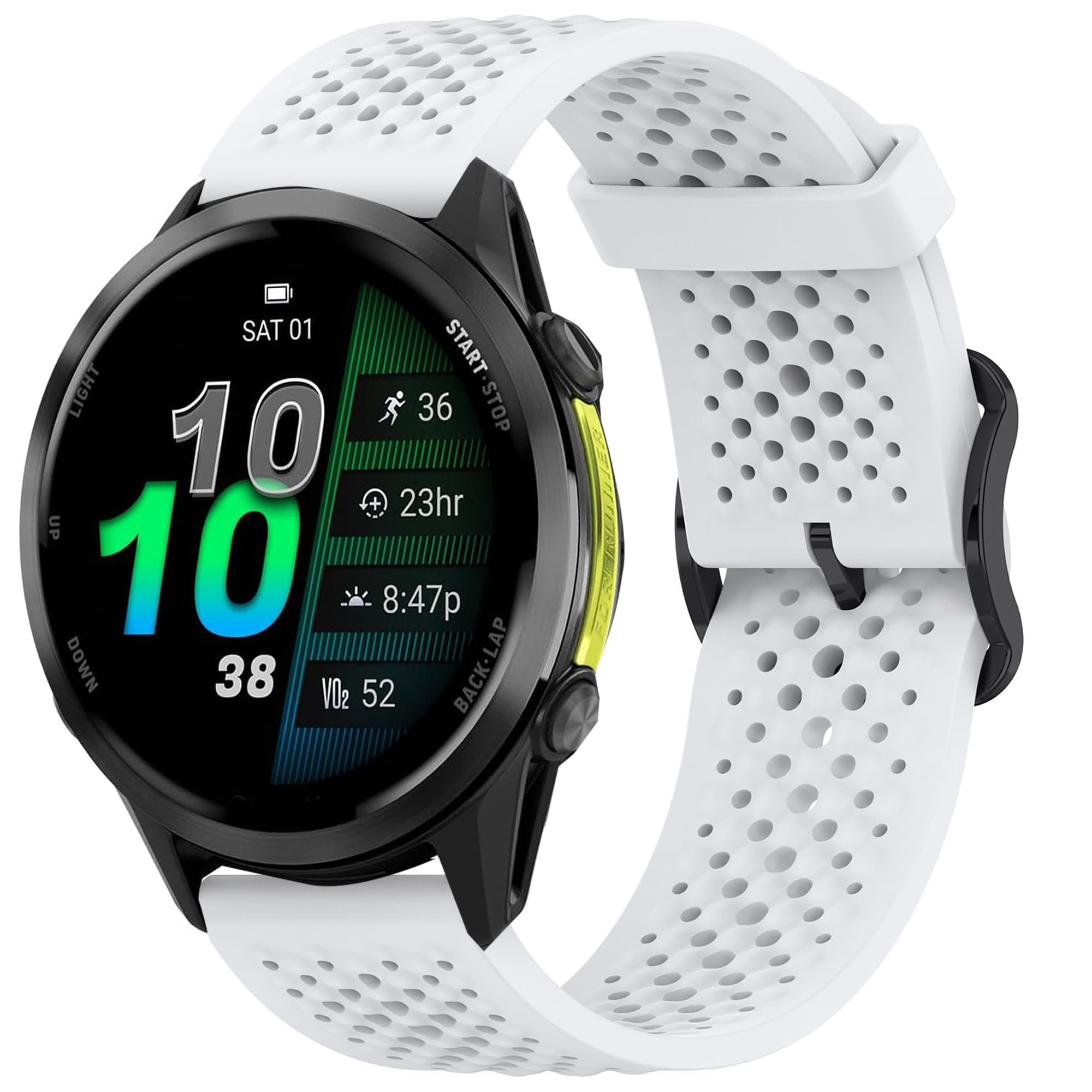 Compatible with Garmin Forerunner 970 bands, Quick Release Quick Release Silicone band with Metal Buckle Compatible with Garmin Forerunner 970-image-21