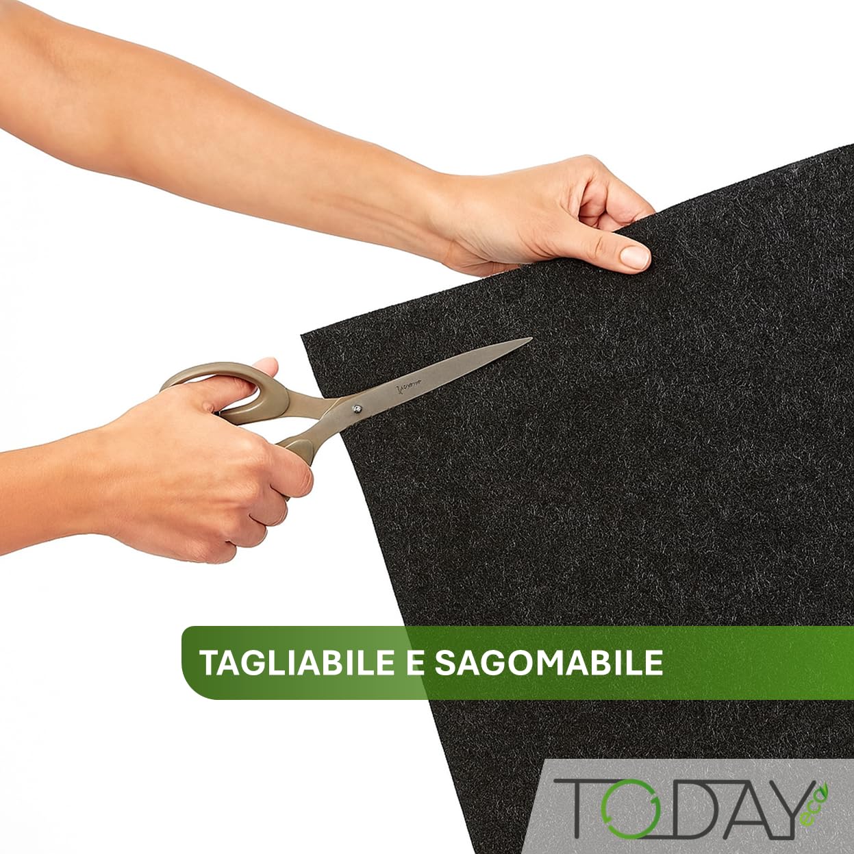 Today – Filtro Universale ai Carboni Attivi per Cappe da Cucina 40x100 cm – Ritagliabile, Antiodore, Trattiene Grasso e Umidità – Made in Italy