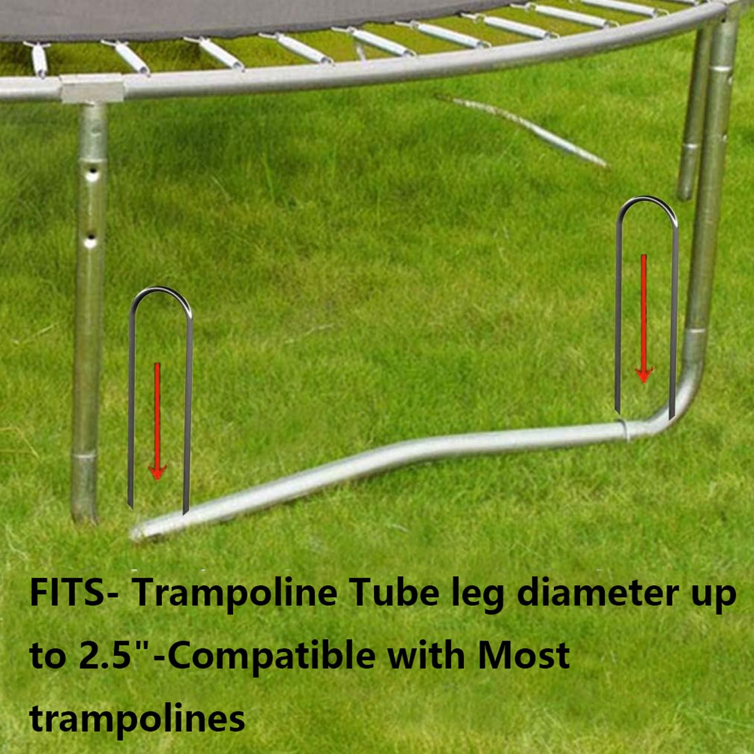 8 Stück Metall-Bodenanker Für Trampolin & Zelt – 25,4 Cm, Verzinkt, Für Harte Böden