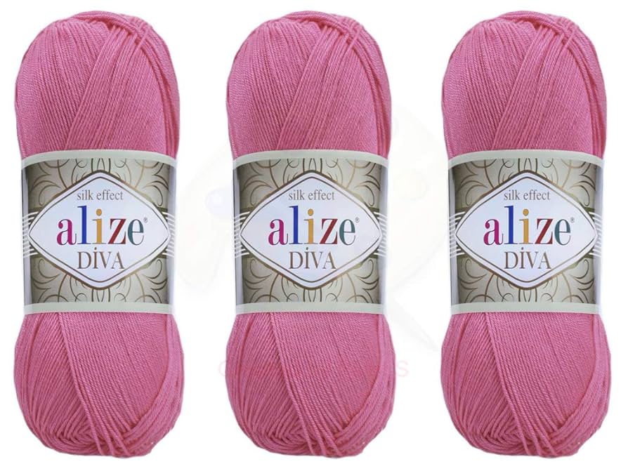 Amazon.com: Alize Diva Yarn Hand Knitting Yarn 100
