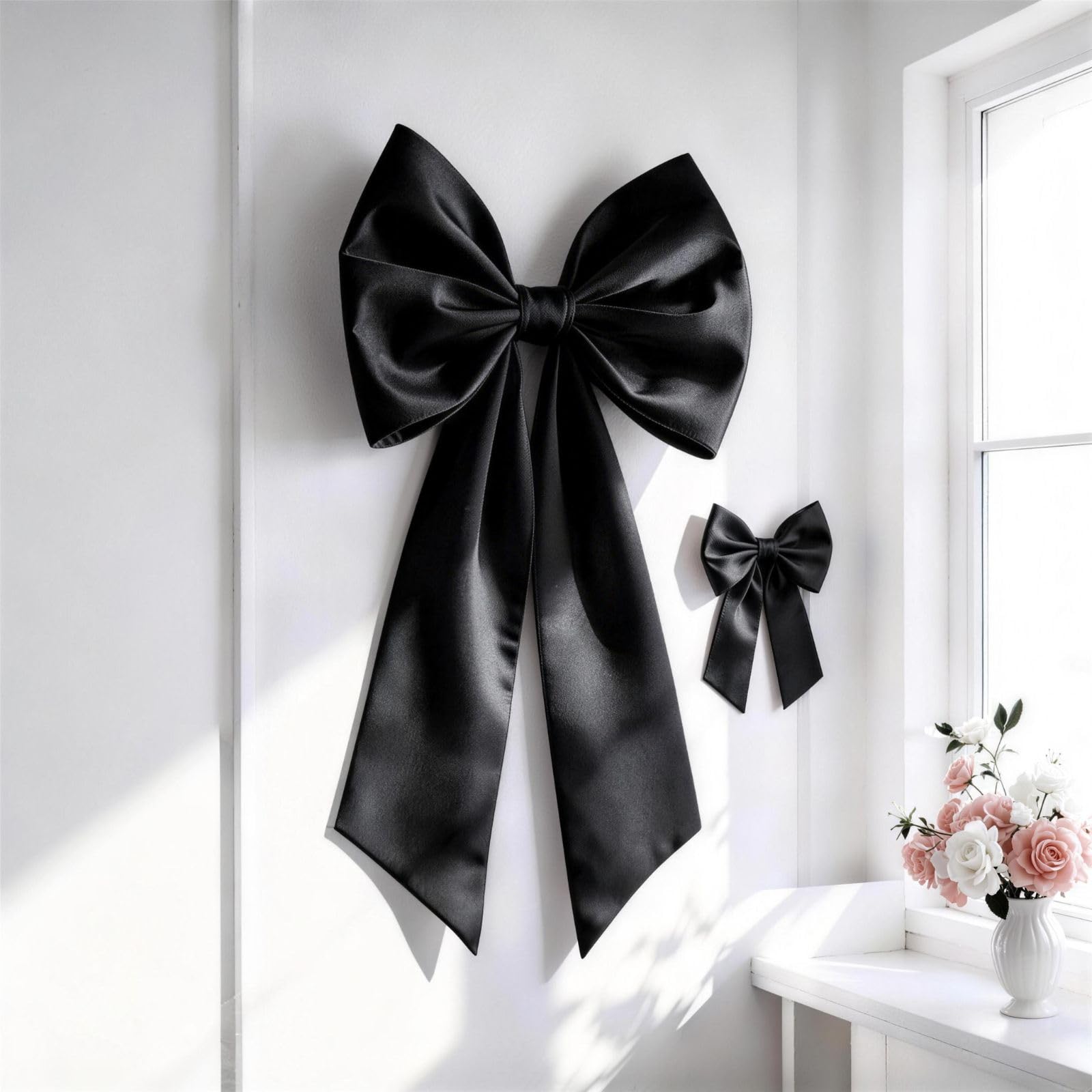 Vibzox Black Bow Decor 2 Pack - bows and ribbons | Mubboo