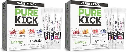 PURE KICK Energy and Hydrate Singles To Go Drink Mix