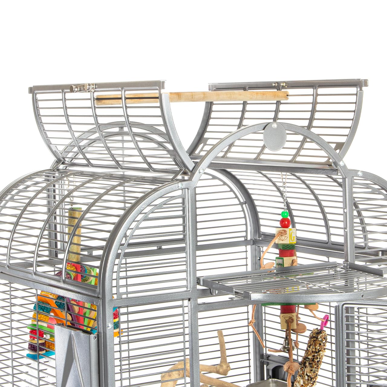 Montana Cages Vogelkäfig Havana - Platinum | ca. 80 x 74 x 162 cm