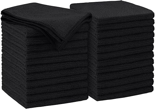 Miniatura 10 de AIDEA Paño de limpieza de microfibra blanco, 100 unidades, trapos de limpieza absorbentes, trapos de tienda comercial, sin pelusas, sin arañazos,