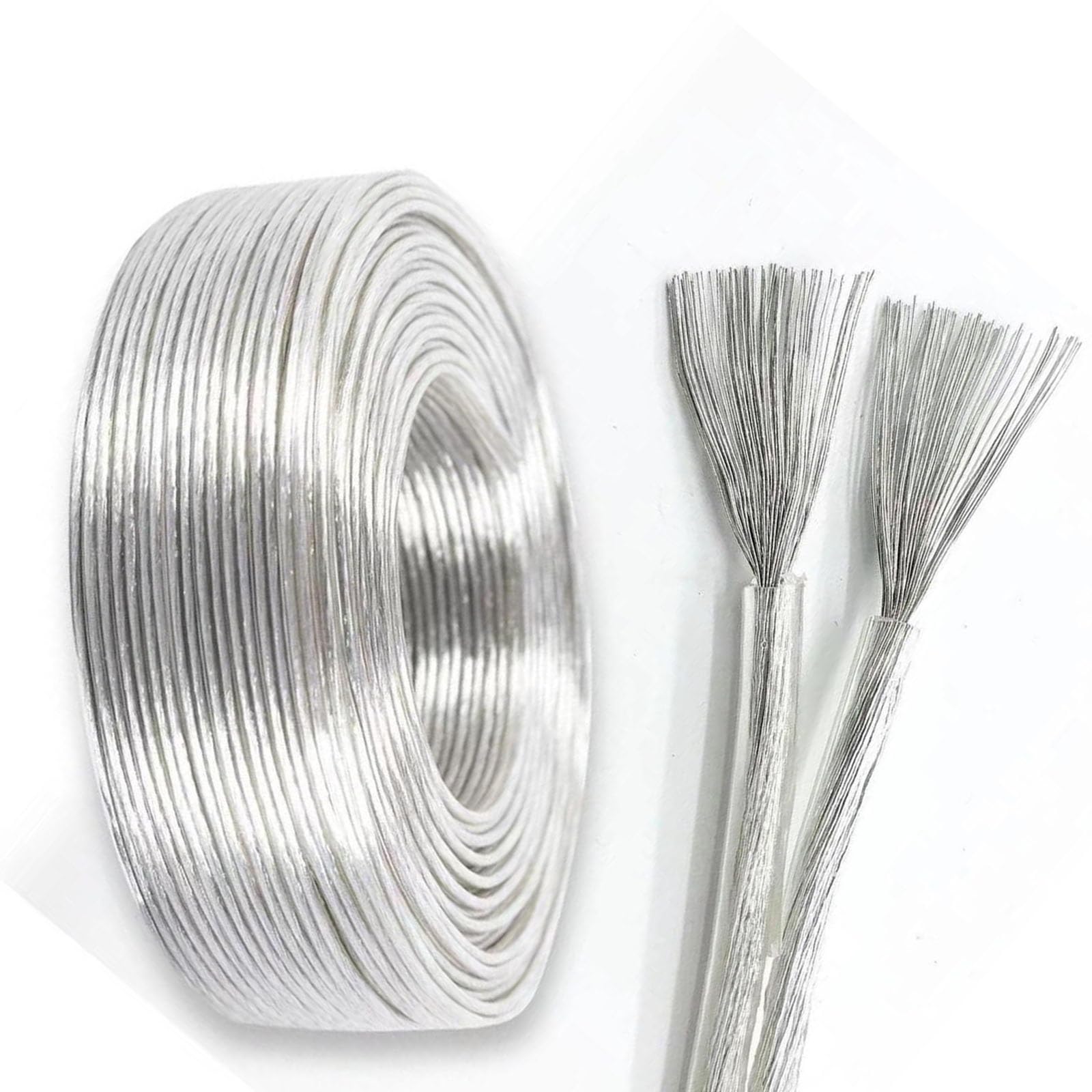 Cable Para Altavoces 20/18/16/14 AWG Transparente 2 Conductores Cobre