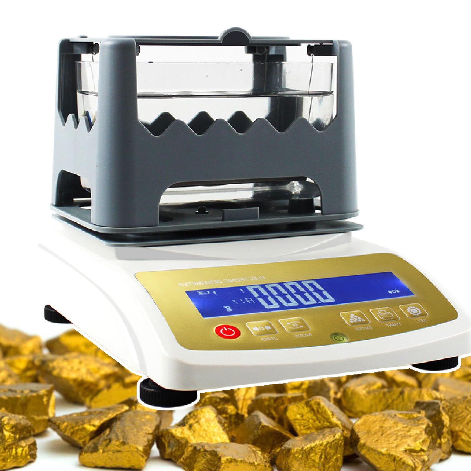 Miernik Gęstości Złota, Tester Czystości, Dokładność 0,001 G/Cm³, Wyświetlacz Lcd | Urządzenie Do Badania Czystości Złota, Srebra, Platyny, K-Złota, Wbudowany Akumulator 600k