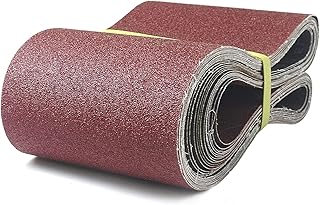 6 x 48 Inch Aluminum Oxide Sanding Belt, 15PCs Sanding Belt Set, 3 of Each 80/120/150/240/400 Assorted Grit, Abrasive Belts for Belt Sanders