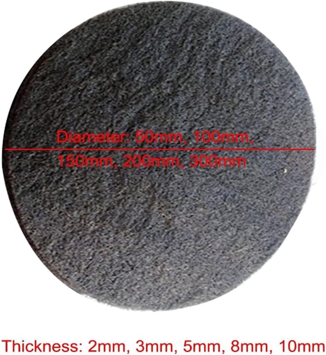 Fireproof Carbon Felt Welding Blanket & Pad, 6pcs Round Graphite Electrode, High Temperature Insulation & Conductive Material for Industrial Use(100 * 2mm)