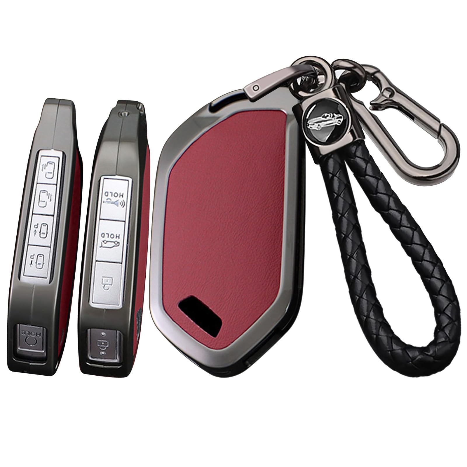 Coque de clé Kia EV9 Sorento K5 protection télécommande sans clé rouge