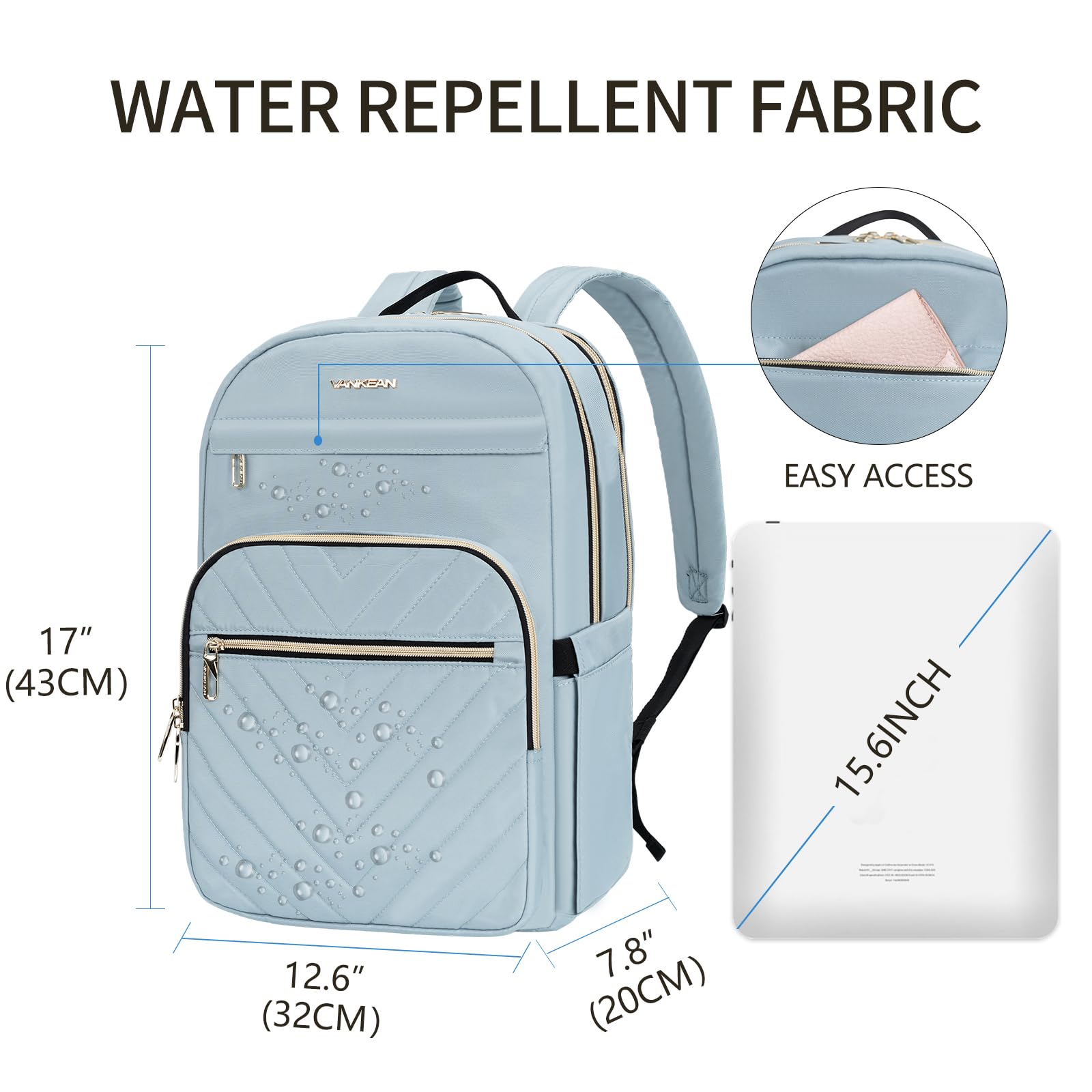 Amazon.co.jp: [VANKEAN] 15.6インチ ノートPCバックパック 女性向け 