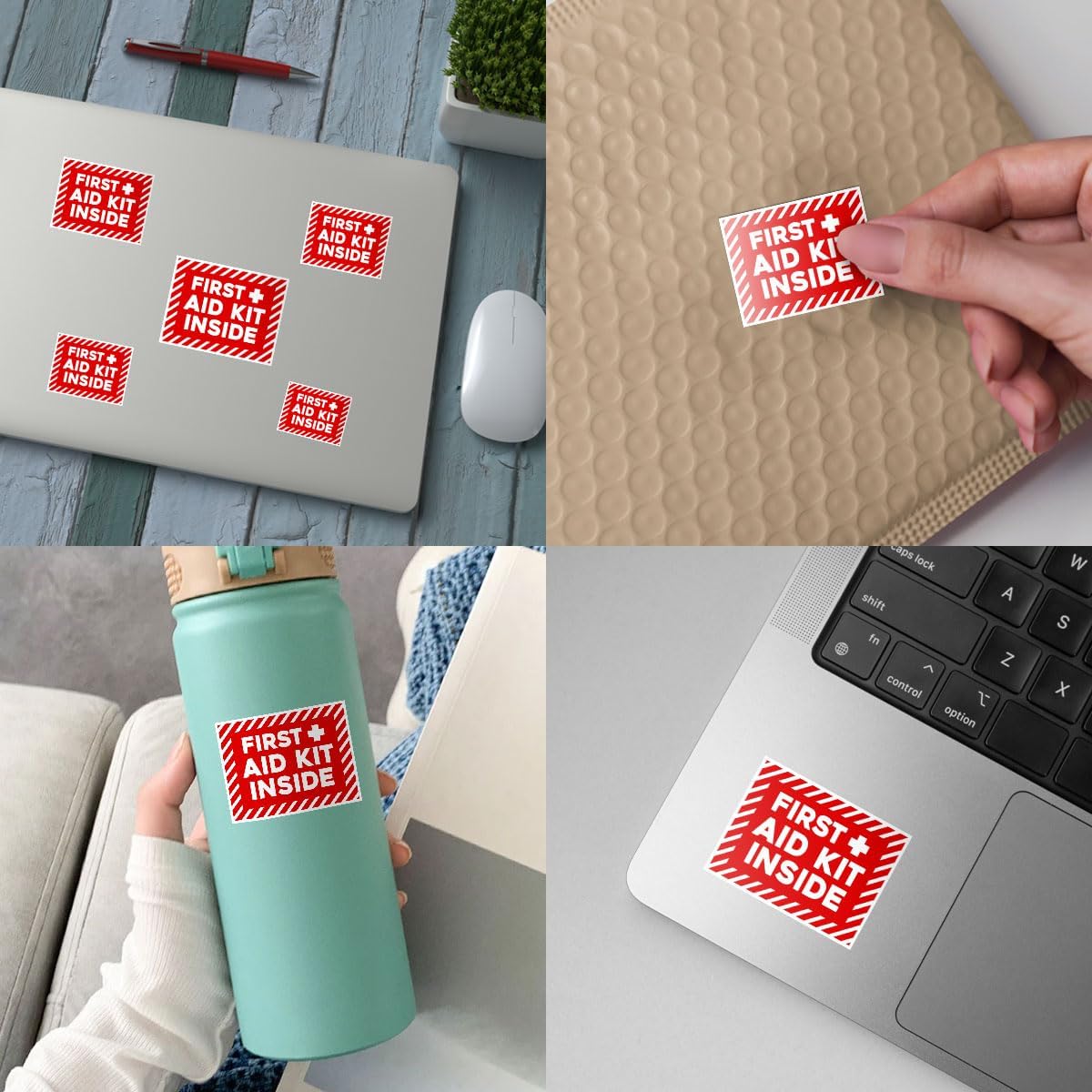 3Pcs First Aid Kit Inside Sticker Funny Safety Medical Gift for Emergency image 4
