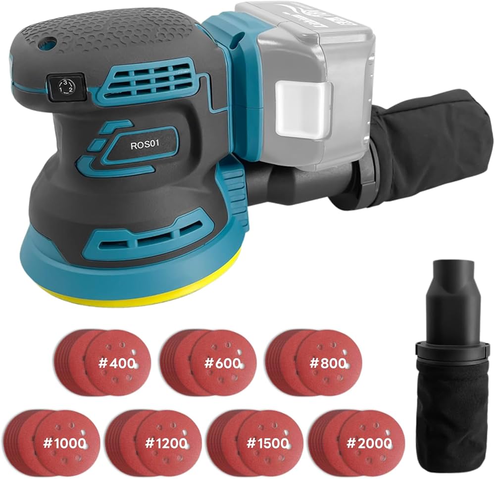 オービタル サンダ― Amazon | マキタ互換品 充電式 ランダム オービット サンダー