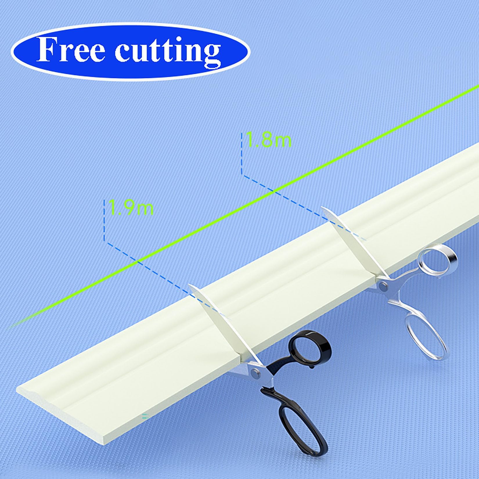 Rodapies autoadhesivo rodapié blando de 12cm de ancho zócalos decorativos base de pared zócalo flexible autoadhesivo molduras decorativas,para cocina,baño,pared y suelo (5m Largo) (Blanco)