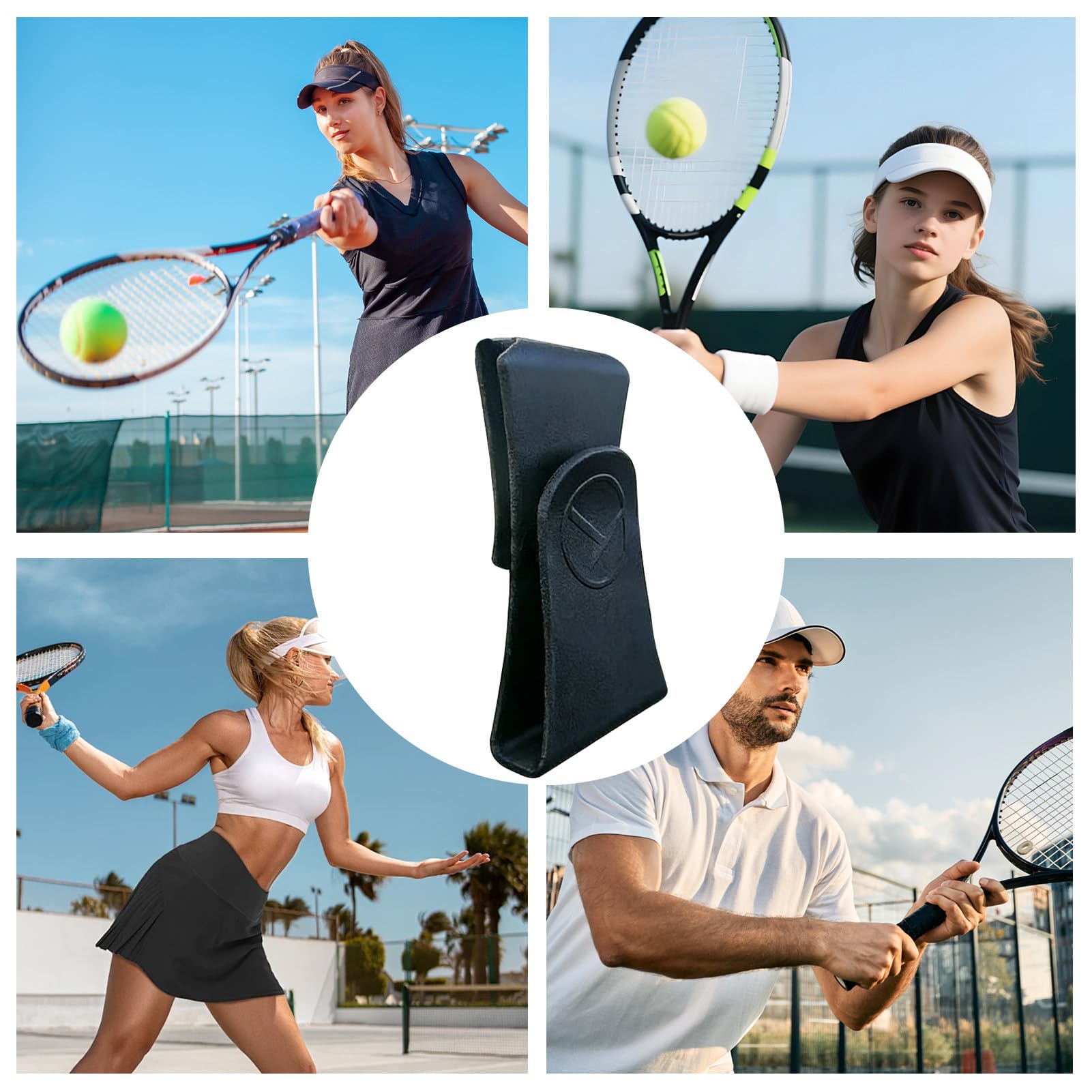 Supporto per cellulare per recinzioni, supporto per la visione della racchetta, supporto per smartphone per rete da palla, per palestra, sport, esercizi, fitness, tennis, pickleball