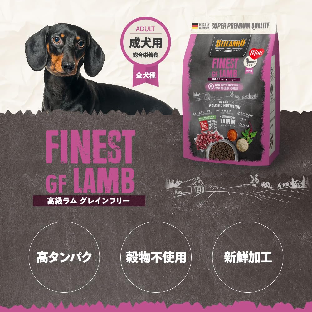Amazon.co.jp: BELCANDO ベルカンド アダルト高級ラムグレインフリー