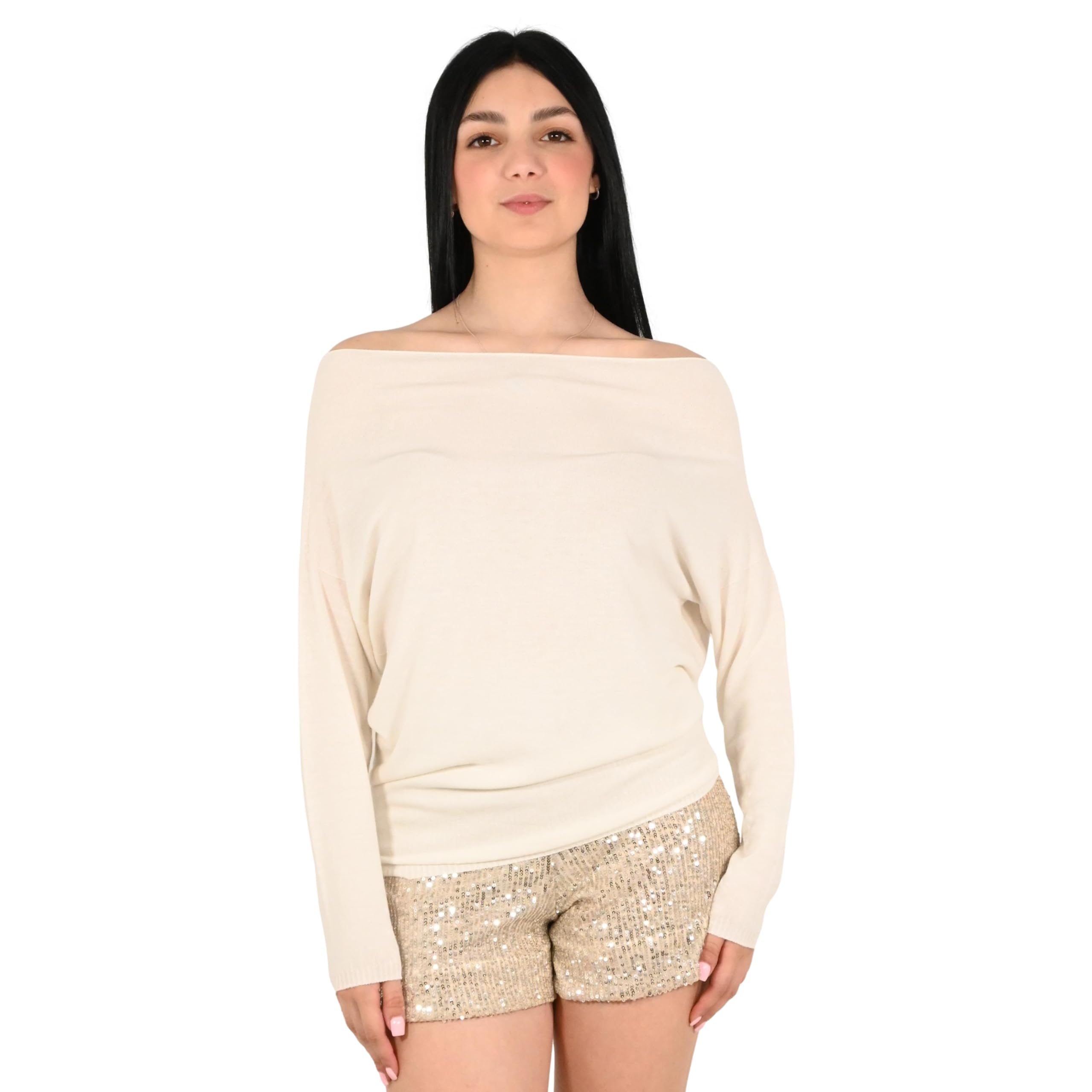 Kontatto maglia donna panna 3M1519C