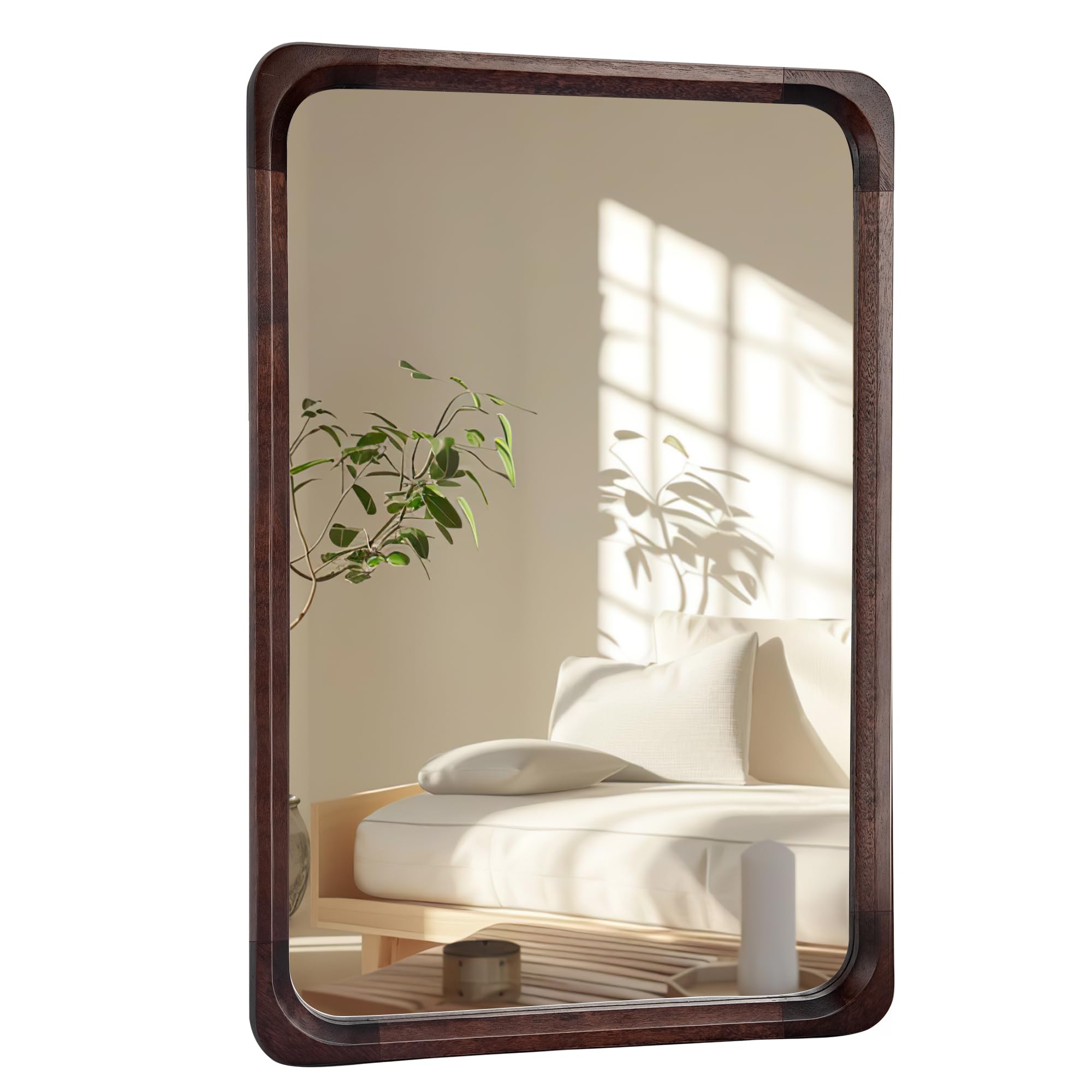 Tanmicoshomy Solid Wood Mirror