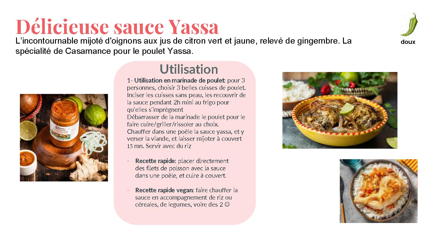 PACK SAUCES Yassa, Mafé, Nokoss ou Jollof Ebene&Baobab : un bocal de chaque recette africaine traditionnelle pour un voyage culinaire rapide et facile - cuisiné en France. Livraison offerte.