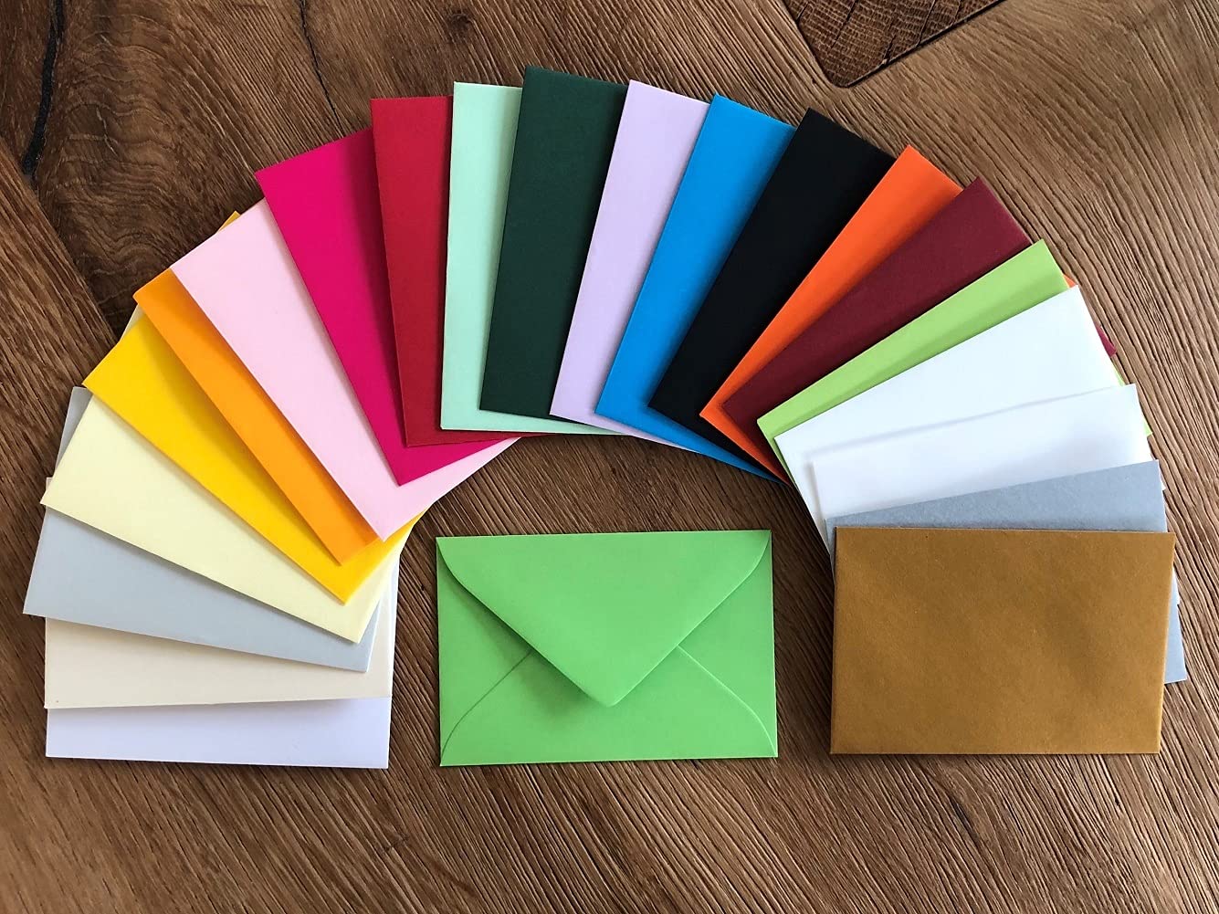 Mini sobres 60x90 mm para tarjetas de visita en color Burdeos 250 sobres
