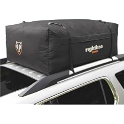 Equipaje En El Techo Del Auto Rightline Gear 100R30 Range 3 - Transportador de Carga Resistente a la Intemperie para la Parte Superior del vehículo, se Fija con o sin portaequipajes, 18 pies cúbicos, Color Negro