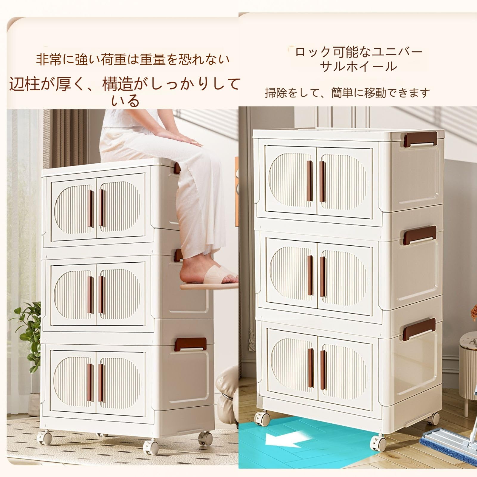 Amazon｜薄型折りたたみ収納ボックス 折り畳み収納ボックス 収納