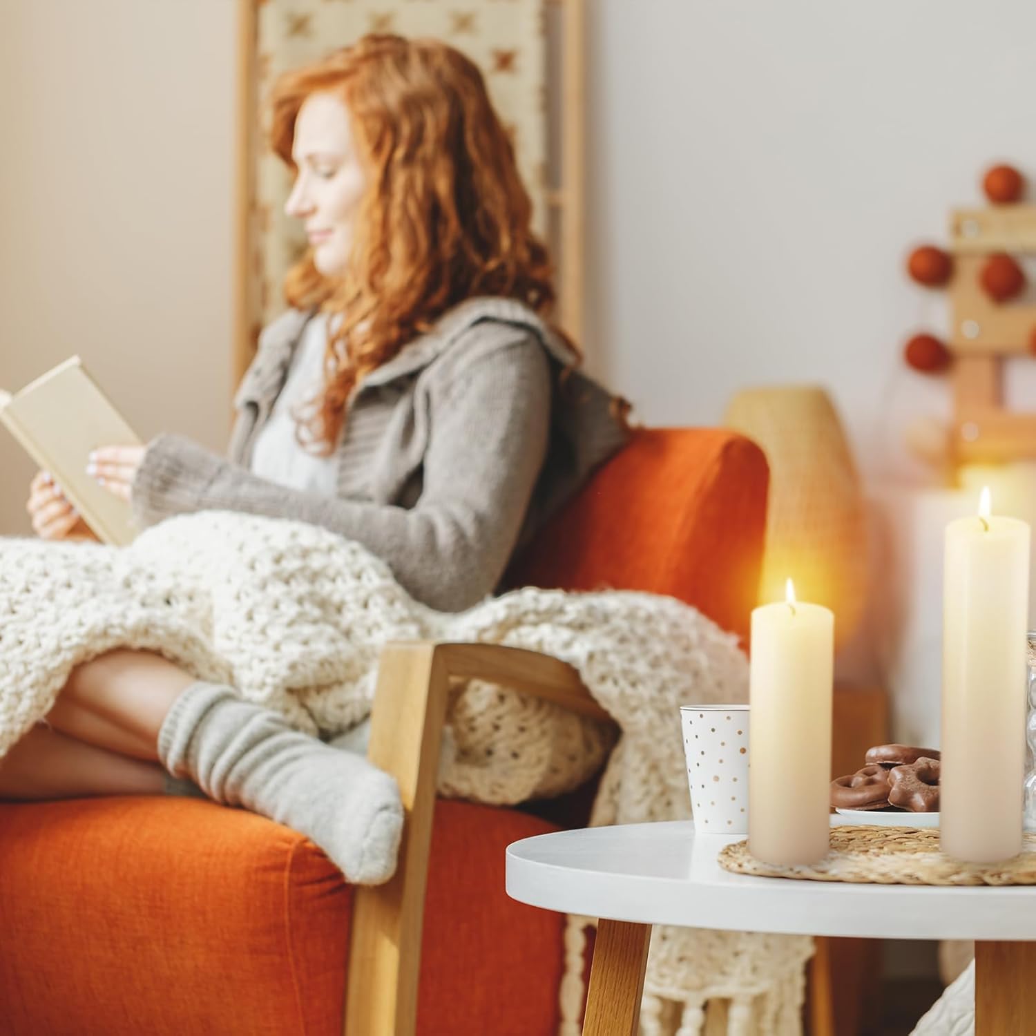 Nuogo 24 Pcs Ivory Pillar Candles Bulk Set of 3 Long Burning Wax Pillar Candles 2 in x 3, 6, 8 Inch Dripless Unscented Smokeless for Wedding Party Spa Lantern Fireplace Home - Image 5