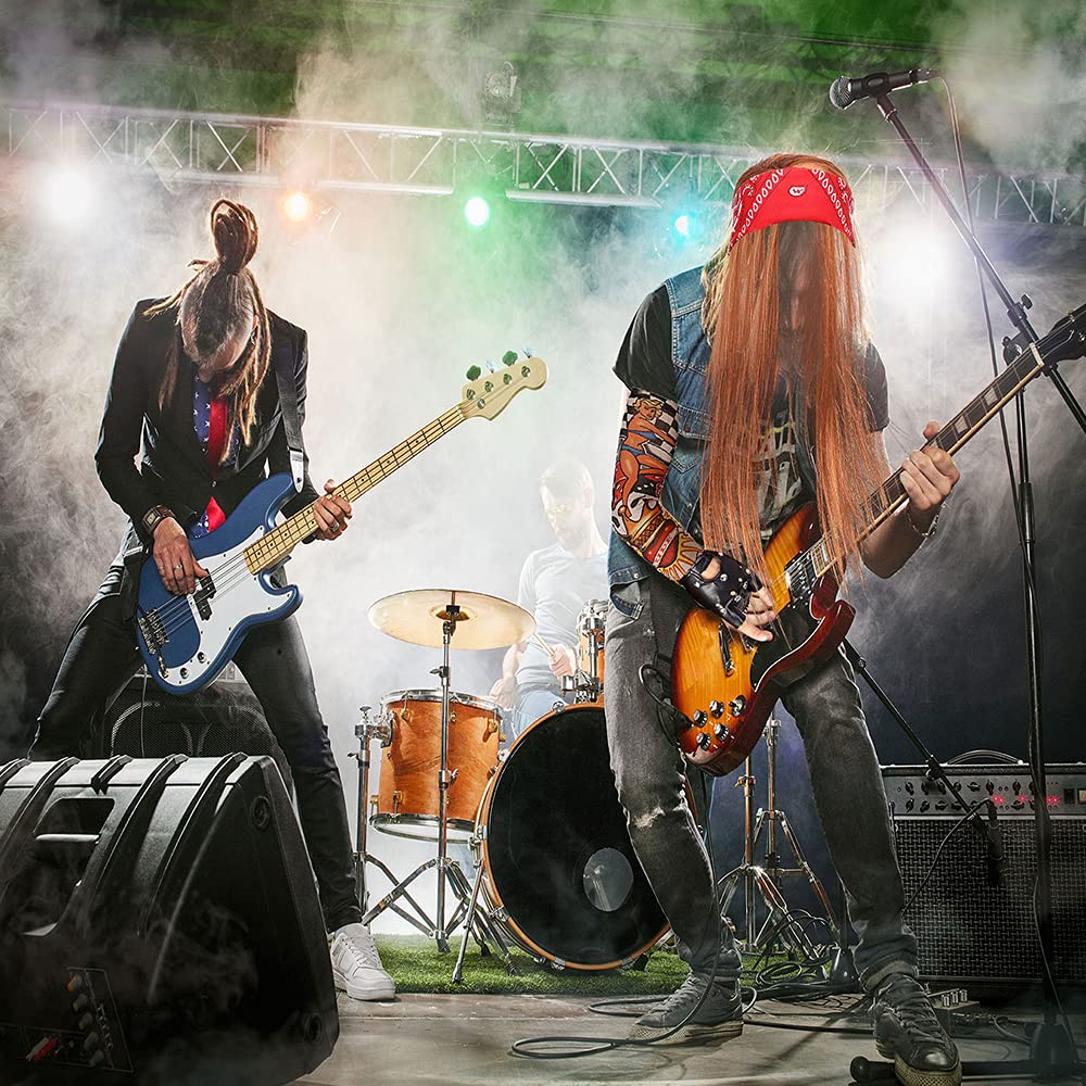 90s Punk Accessories 7PCS Cosplay Set for Men Women Halloween Party 90s Punk Accessories 7PCS Rocker Cosplay Set for 70s 80s Men  main image 4