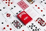Jeu de cartes à jouer Bicycle Hearts, cartes mises en évidence et règles pour le jeu de cartes à plis, taille poker index standard