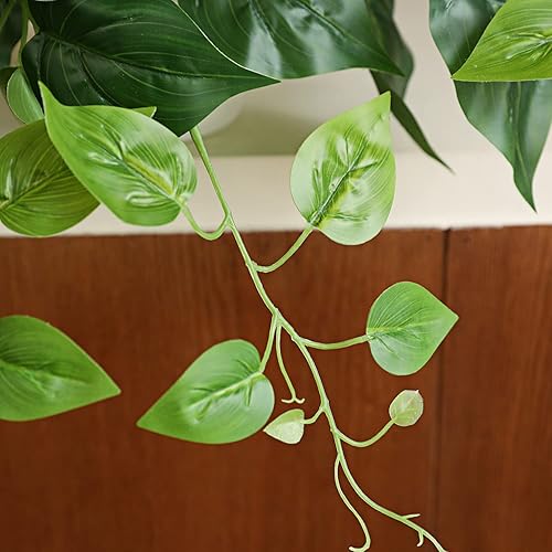 Miniatura 4 de Plantas artificiales falsas en maceta para pared, hogar, habitación, oficina, decoración interior