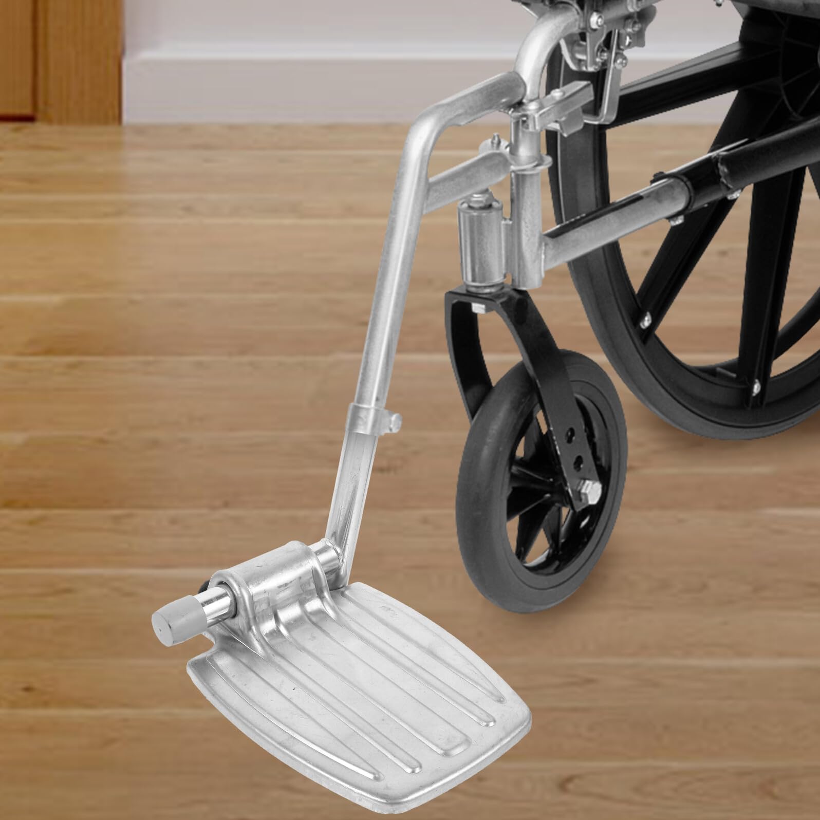 Reposapiés para Silla de Ruedas Repuesto Pedal Resistente y Fácil de Instalar Accesorio Funcional para Usuarios y Cuidadores Compatible con Varias Marcas